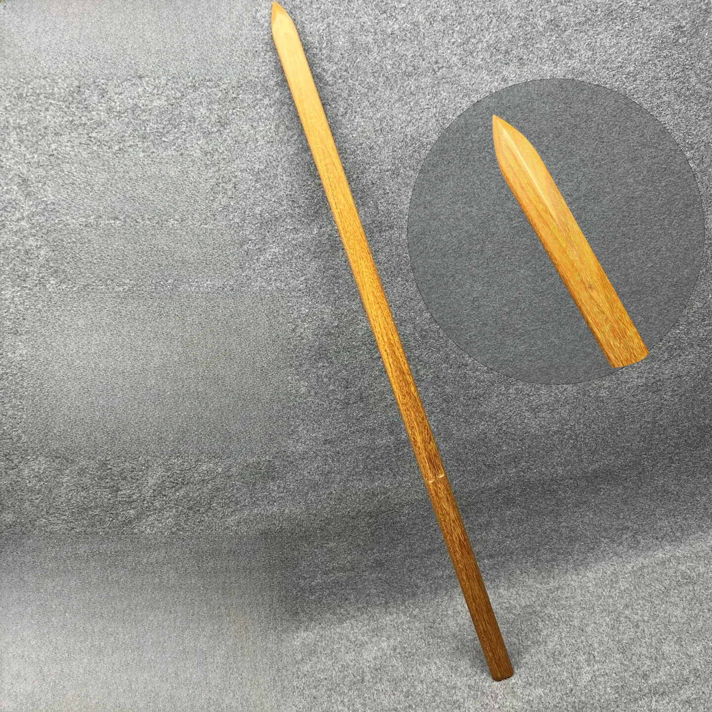両手用厚みのある重い蟻木一体型本物の木製剣棒、武道トレーニングやフィットネススポーツ用品用