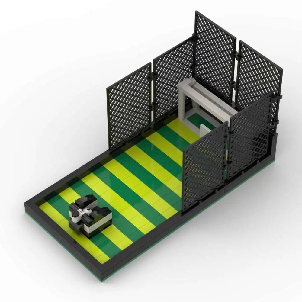 Pädagogische MOC-Bausteine - Modellbausätze für Fußballfeld & Basketballplatz - Lustiges Weihnachtsgeschenk für Kinder – Detail 4