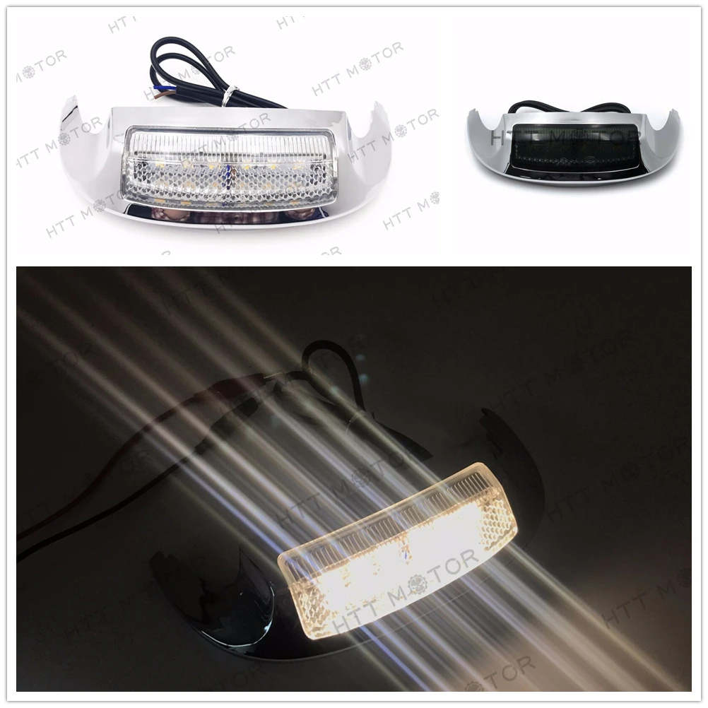 

Aftermarket Free Shipping Motorcycle Parts New Front LED Fender Tip Light Clear Lens for Harley FLHX FLHR 2014-2017