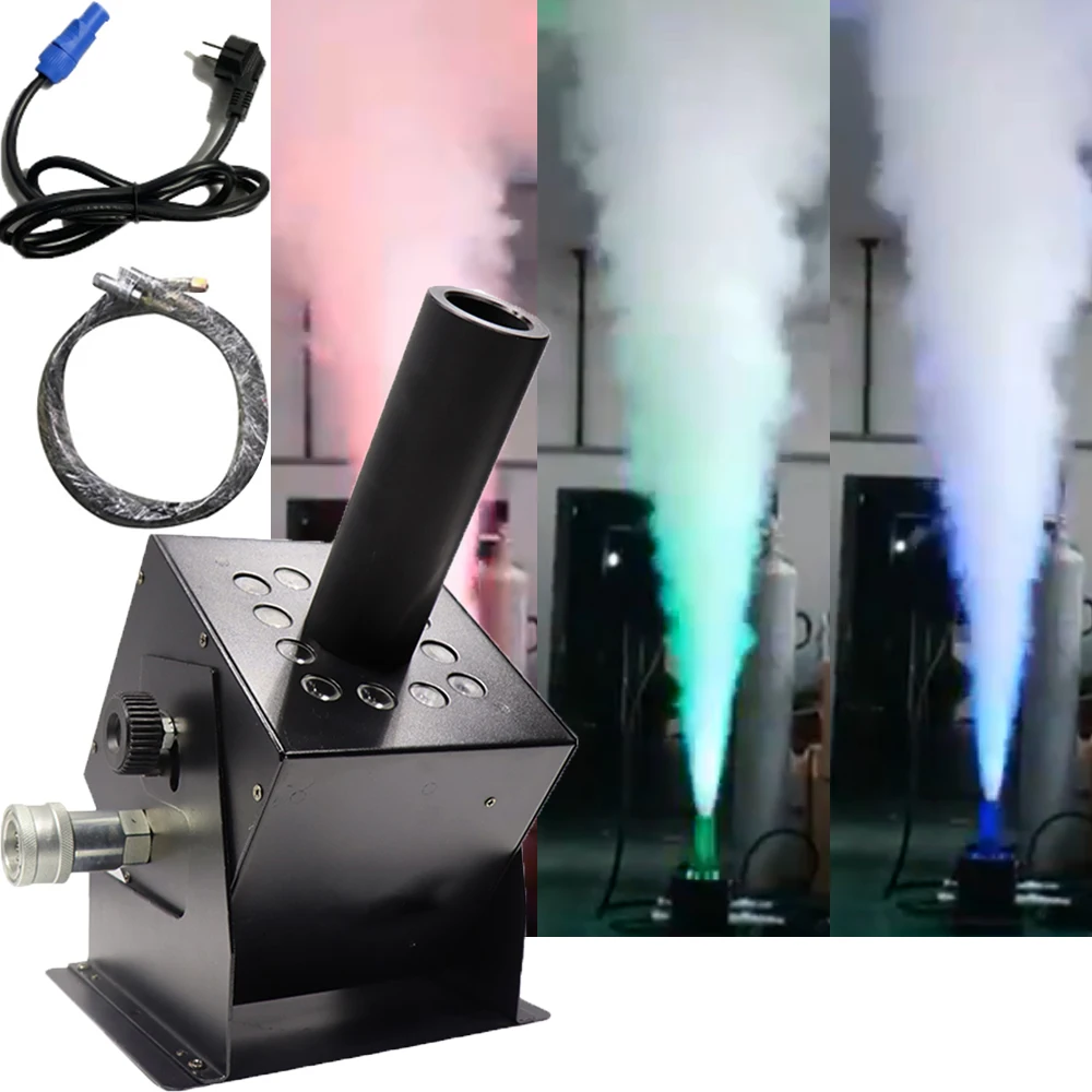 

Светодиодная струйная машина CO2, DJ сценический эффект, оборудование для тумана, диоксид углерода RGB, светодиодная пушка, дымовая машина для свадебной вечеринки, шоу