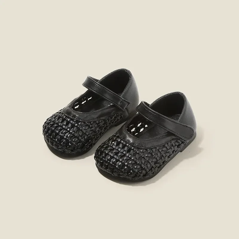 

Children Roman Sandals for Girls 2025 Summer New Fashion Korean Style Soft Bottom Non-slip Versatile Cut-outs Walk Beach Shoes