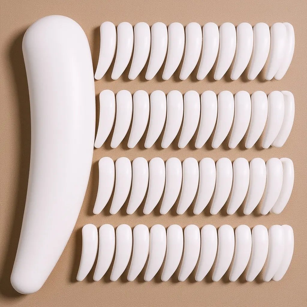 50Pcs Spatula Spoon Facial for Skincare Creams Lotions Sampling Hygienic Reusable Makeup Tool Women Beauty