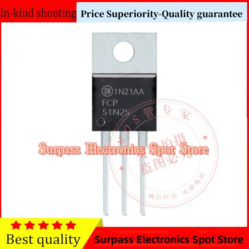 

10PCS-100PCS FDP51N25 TO-220 MOS 250V 51A Price Superiority-Quality guarantee