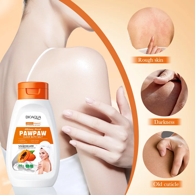 

Papaya Vitamin C Bath Salt Body Scrub: Exfoliate and Improve Skin