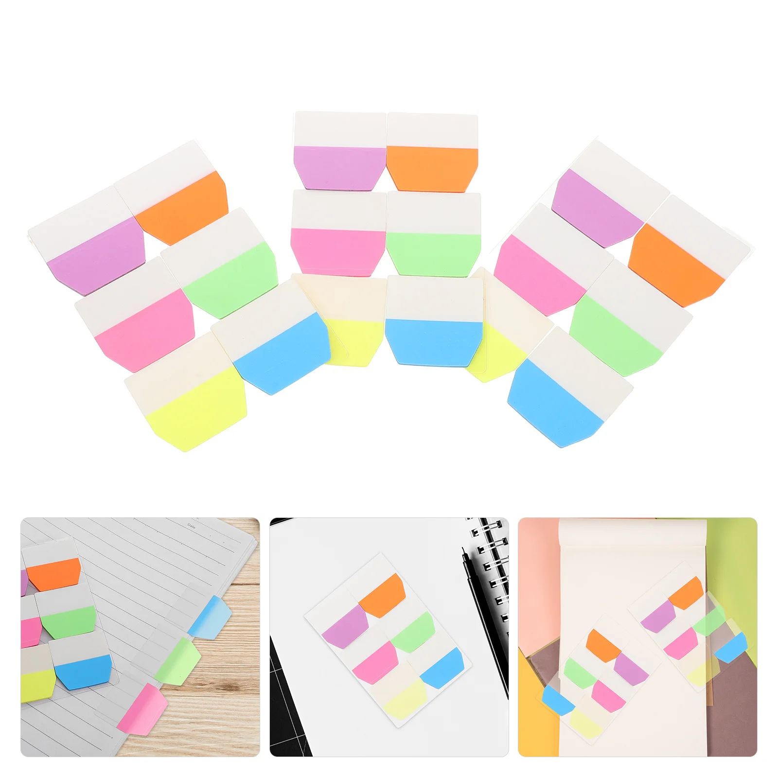 

Sticky Tabs for Books 3 Sets Assorted Page Markers Writable Labels for Notebooks Adhesive Divider Tabs Binder Indexing Supplies