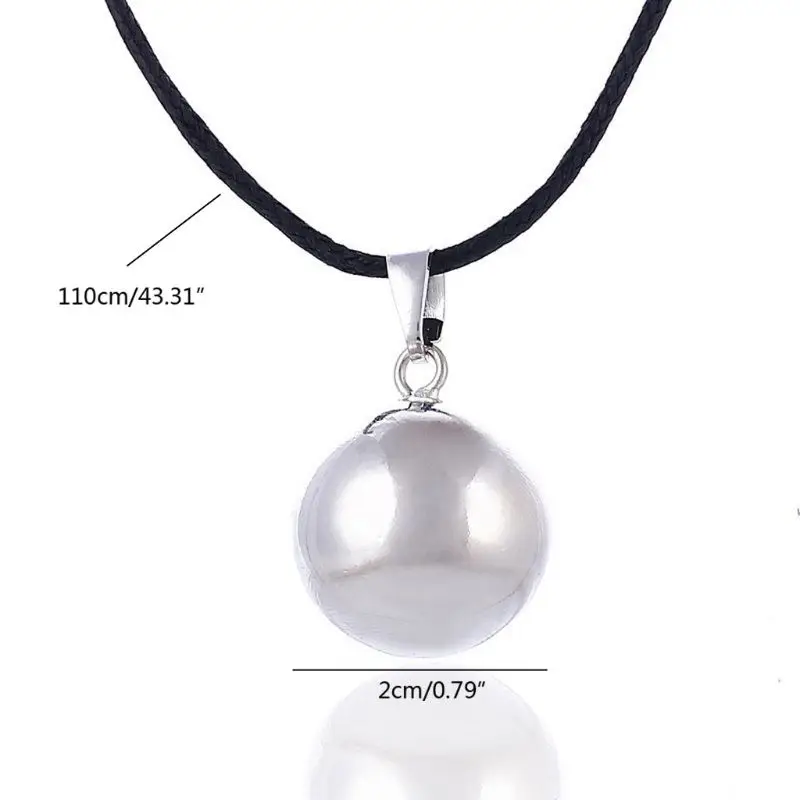 43'' Ball Pregnancy Bola Necklace Vintage Ball Caller Bola Balls Pendant Necklace for Women