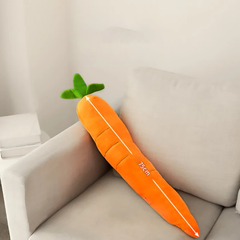 Dog Toy Self - high Companion Distraction Tool Oversized Carrot Teeth Resistant Bite Sound Golden Fur Corky Puppy Products