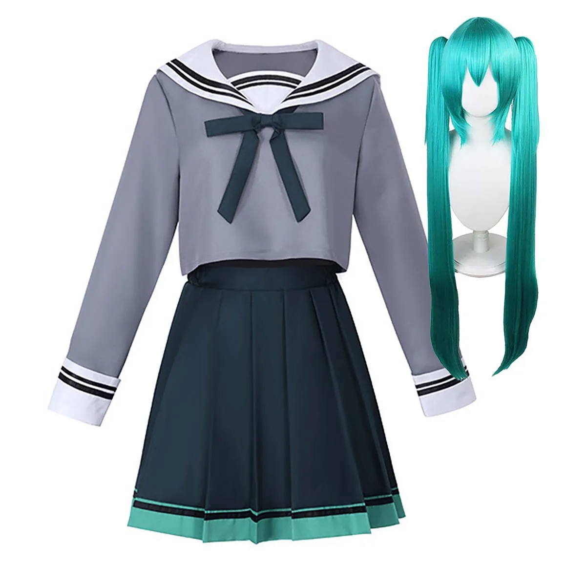 

Woman Adult Kawaii School Uniform mikku Project Sekai Colorful Stage Costume