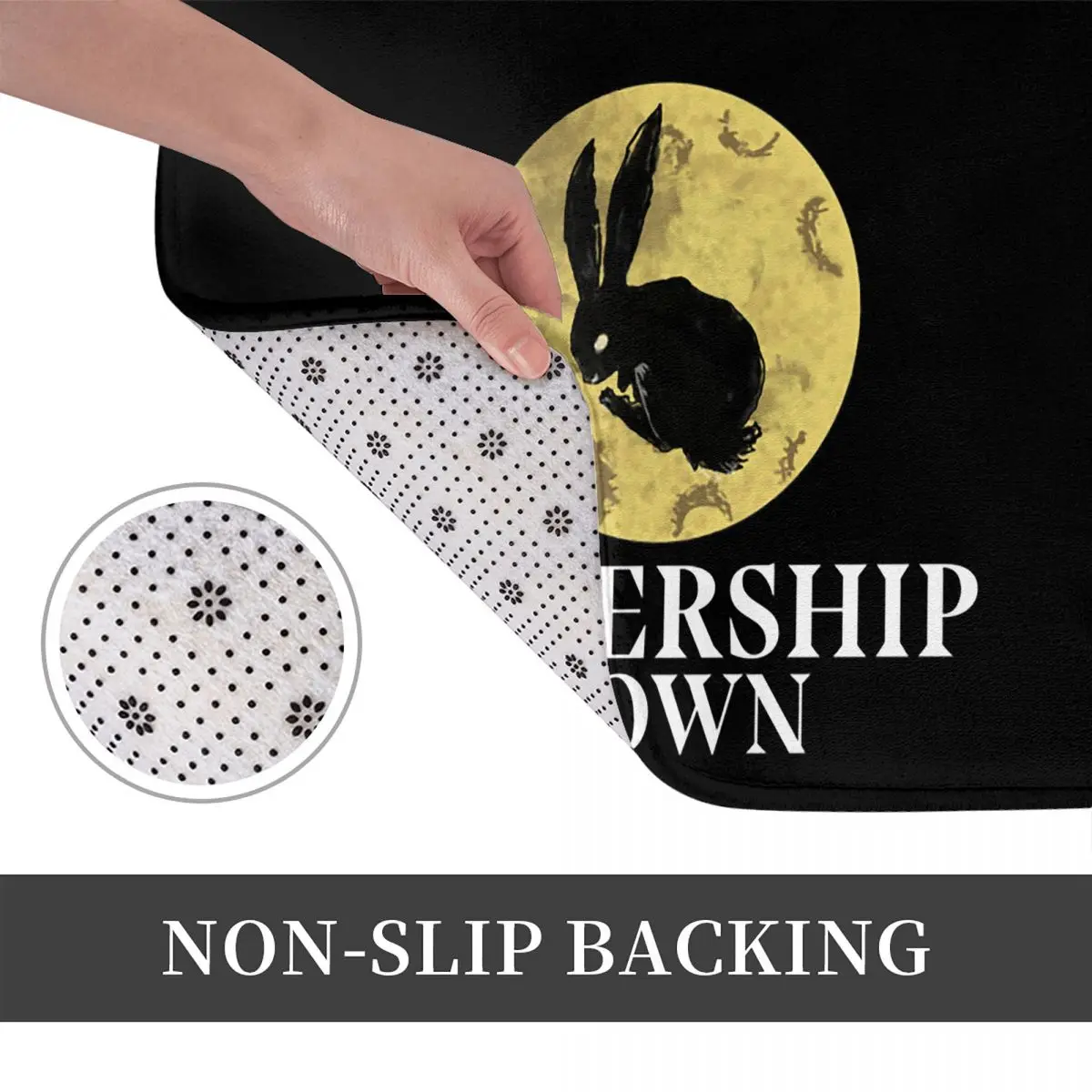 Watership Down Rabbit Doormat Kitchen Entrance Home Floor Mat Anti-slip Carpet Rug for Balcony Footpad Mats