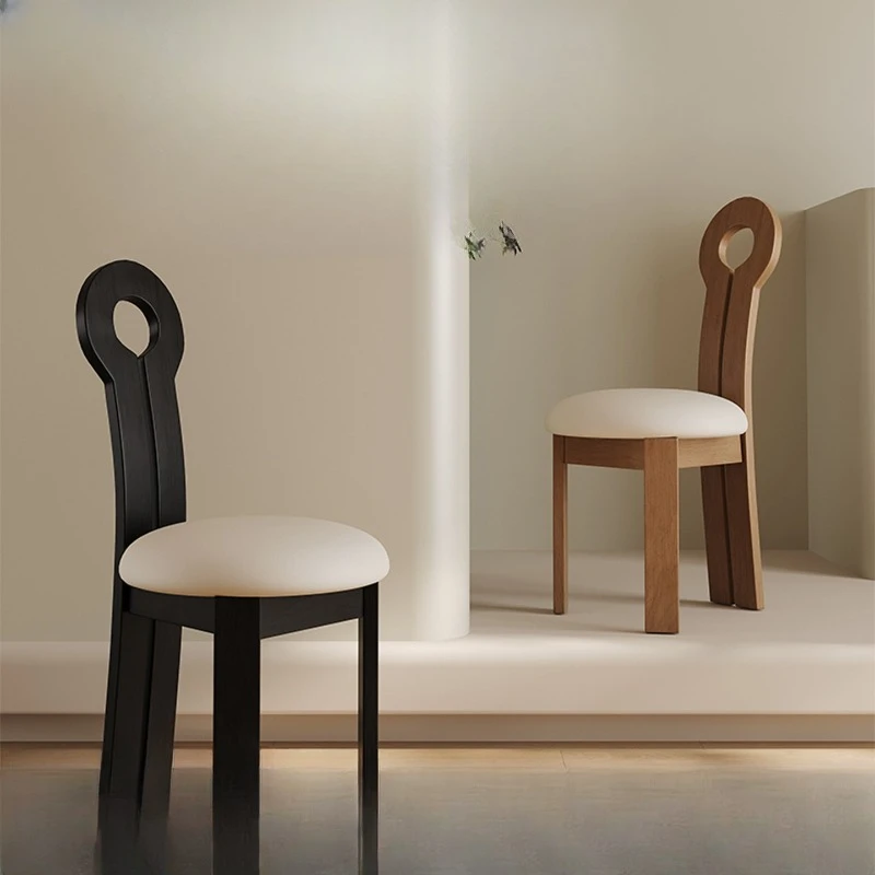 Solid wood dining Restaurant  Modern simple solid wood chair Dining chair Household stool