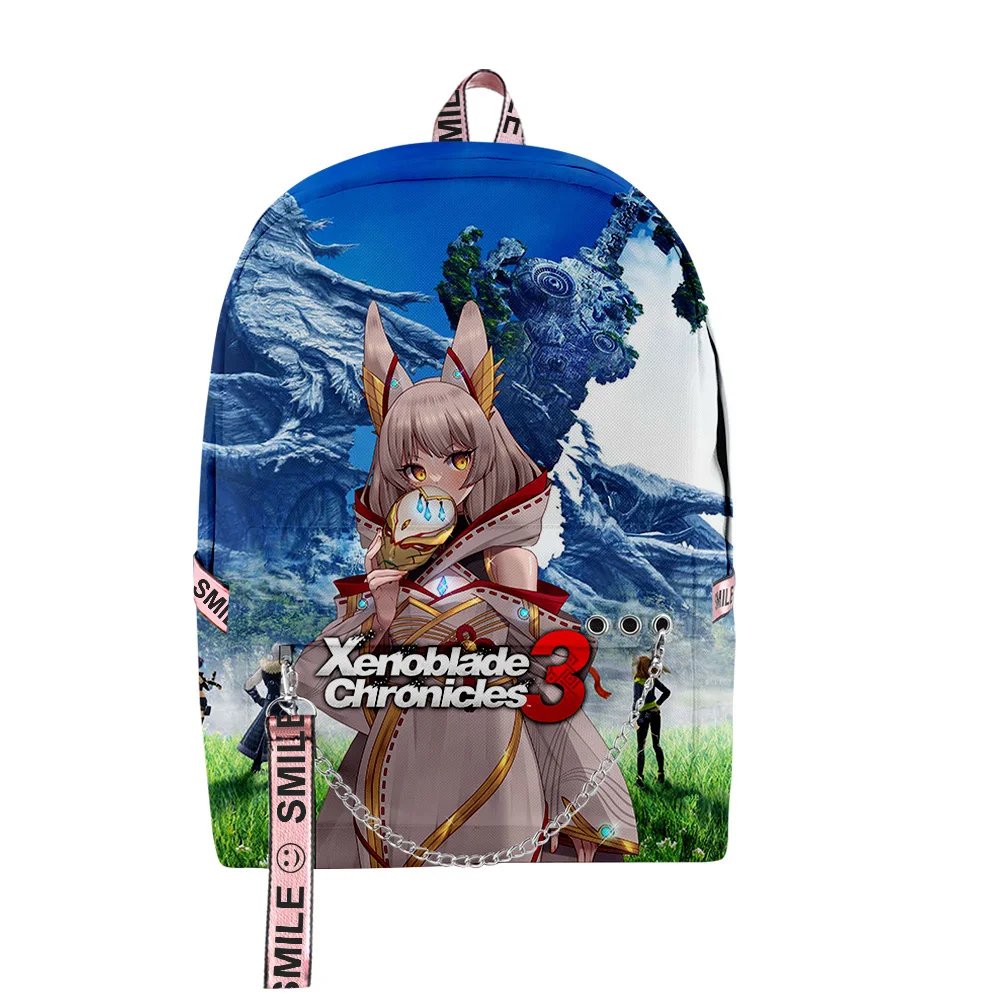 

Xenoblade Chronicles 3 Game Unisex Zipper Rucksack Harajuku Schoolbag Unique Travel Bag