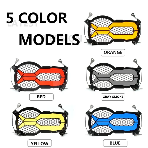 Imagen 2 del producto Protector de faros abatible para motocicleta BMW, cubierta protectora de rejilla para luces frontales R1200GSR1250GS LC ADV Edition Adventure2013-2023