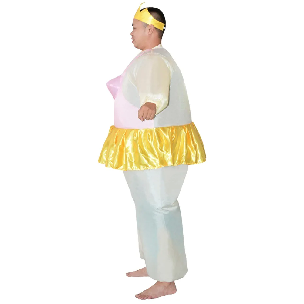 

Inflatable Suit Cow Costume Party Outfit Polyester Material Lightweight Soft Halloween Masquerade Carnival Stage Decorations