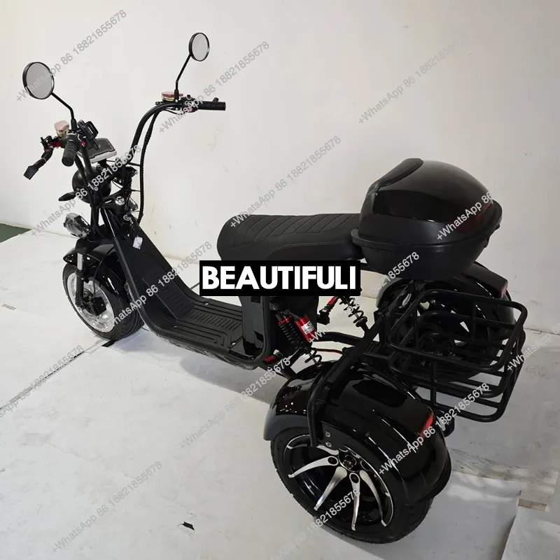 3 Wheel Bike Adult Bicycle Electric Tricycle Scooter Aluminum Materials Moped Adult 2000w Trikes 3 Wheel Motorcycle