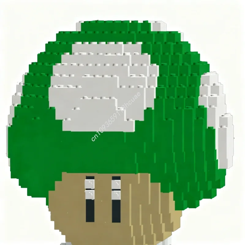 

843 детали MOC Модель гриба Марио, конструктор, рождественский подарок, сборка, сделай сам, креативные игрушки, развивающая идея