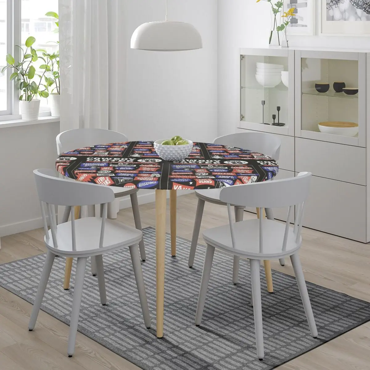 Beyonce Cowboy Carter Tour Waterproof Round Tablecloth Oilproof Table Cloth for Kitchen Events Dining Table Cover