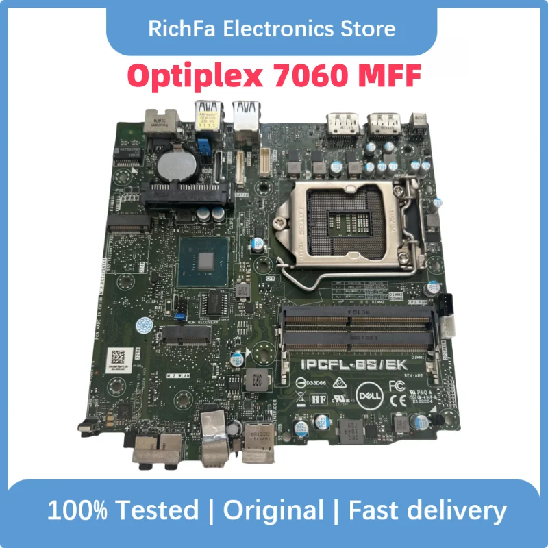 

Original Used For Dell Optiplex 7060 MFF Desktop Motherboard LGA1151 IPCFL-BS/EK DDR4 4MFRM 04MFRM 100% Tested Fast Ship
