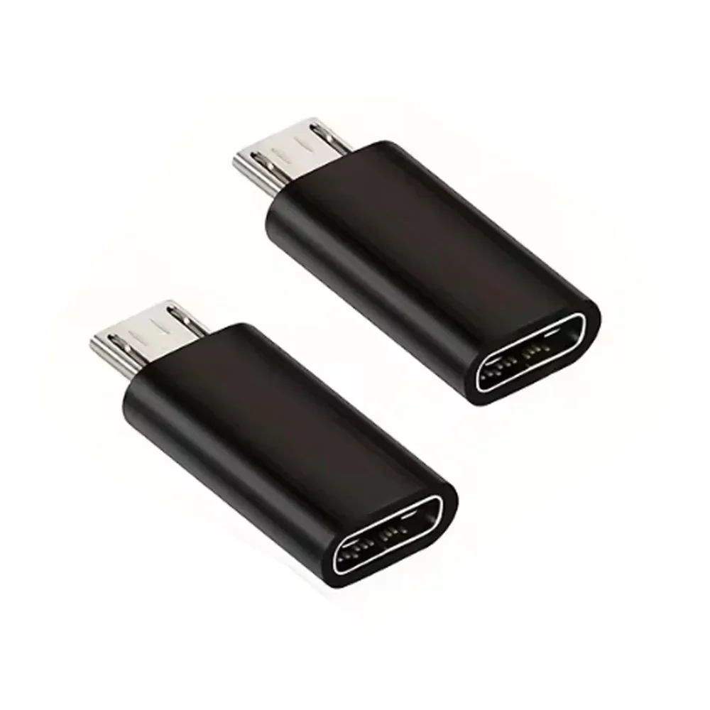 USB C Adapter, C Type Female to Micro USB Male Conversion Connector Supports Charging and Data Synchronization