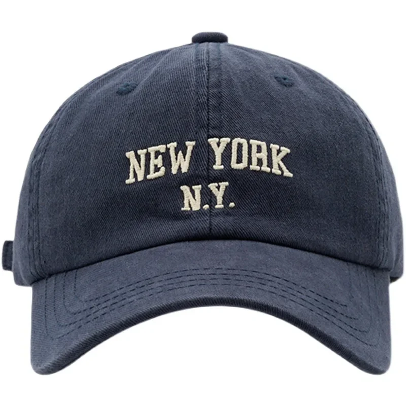 Moda nova york carta boné para mulher boné de beisebol masculino esportes chapéu de sol kpop macio snapback retro hip-hop algodão chapéus