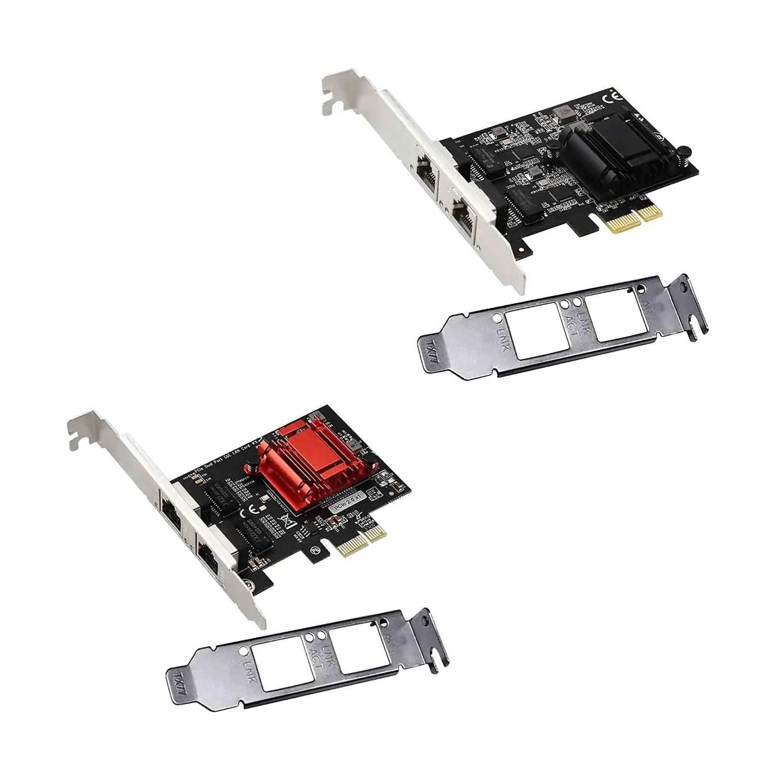 Dual-port PCIe Gigabit Network Card Direct Replaces Two Ports Window Server Windows with Intel Ethernet Adapter Accessory 1000M