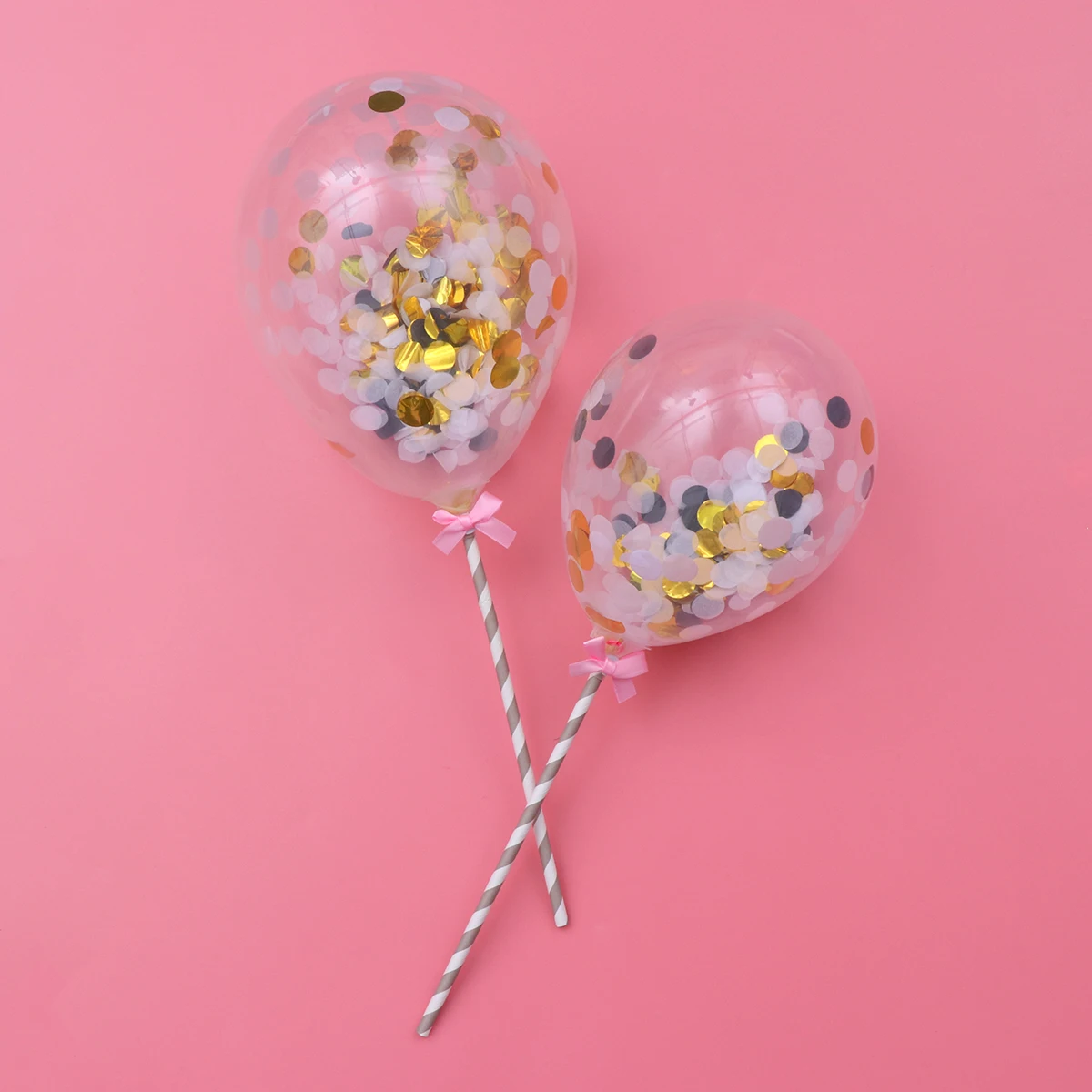 

10 Pcs Super Cake Decorating Add- Decoration Balloon Toppers Decorate Balloons Party