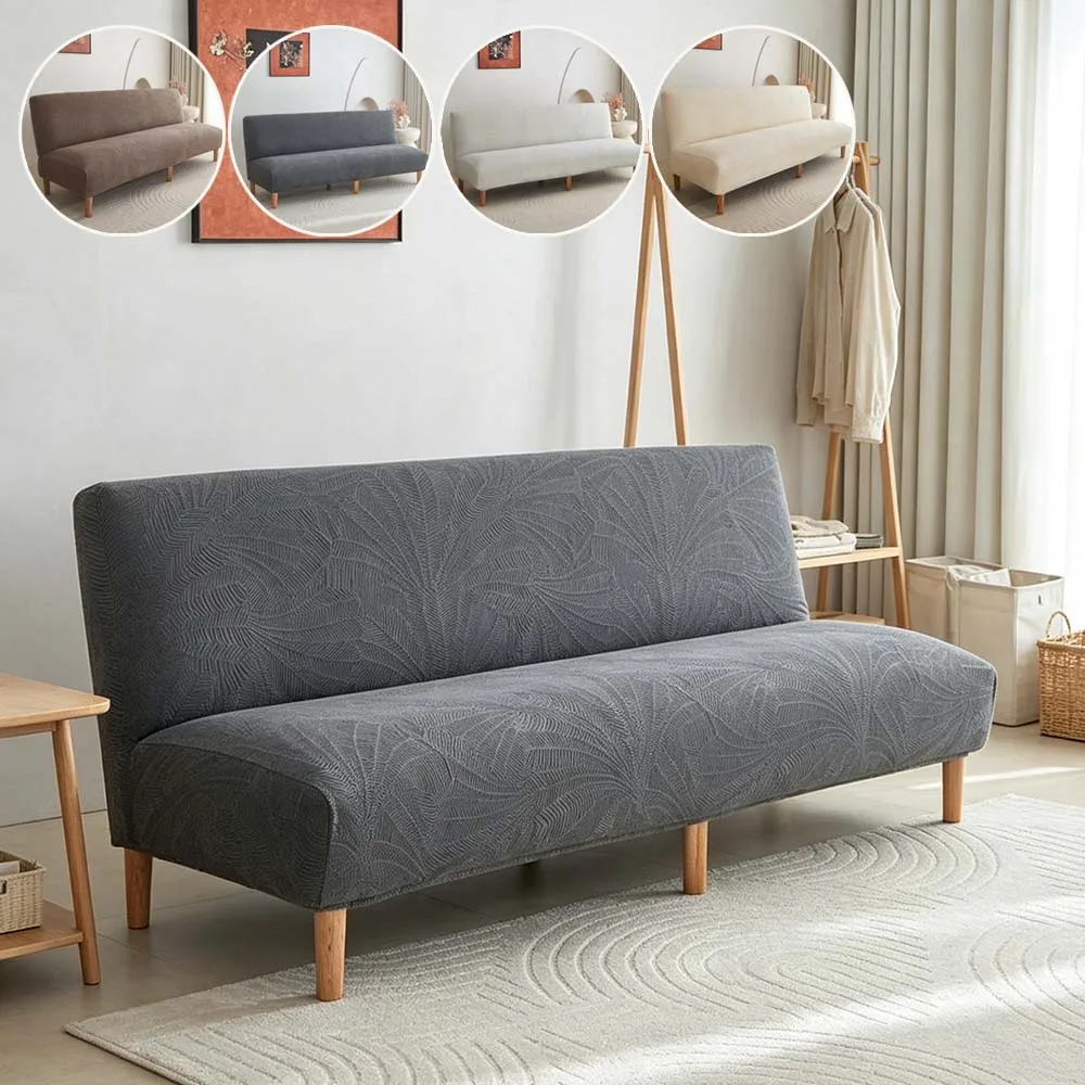 2026 New Stretch Sofa Cover Slipcover, Universal Fit Elastic Couch Cover for Armless Sofa, Non-Slip Washable Furniture Protector