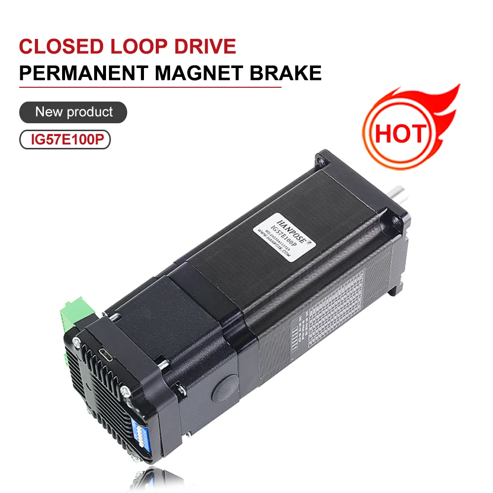 

NEMA23 IG57E100P 2.5A 4.0V 3N.m integrated closed-loop drive stepper motor permanent magnet brake power-off self-locking pulse