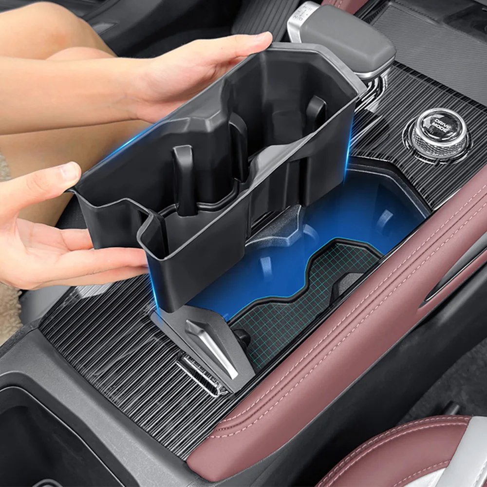 

For Geely Monjaro KX11 Manjaro Central Control TPE Water Cup Protective Cover Car Modification Supplies Water Cup Groove Pad