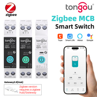 TONGOU Tuya Zigbee MCB Smart Switch,Timer,Meter,Works with Amazon Alexa/Goole Home AC for Smart Home
