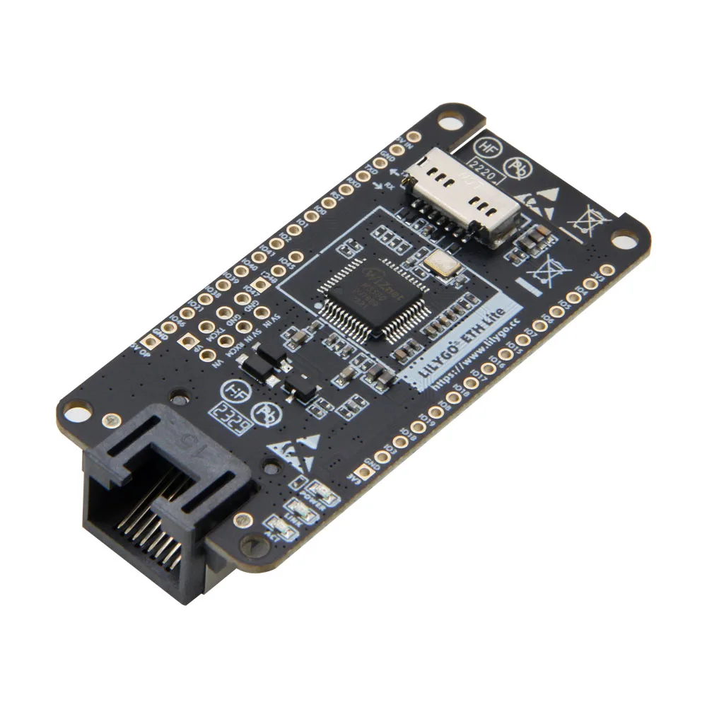 LILYGO® T-ETH-Lite Placa de desarrollo, módulo Ethernet ESP32 ESP32-S3 W5500, compatible con tarjeta TF, alimentación expandible, escudo POE