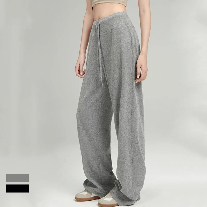 Solid Loose Sweatpants Women Wide Leg Y2K American Retro Pant Female Joggers Baggy Pants Hip Hop Oversized Trousers Streetwear