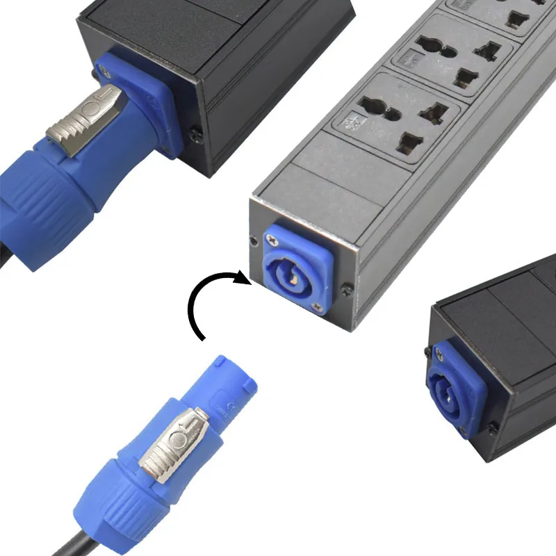 PDU Power Strips Schuko Powerlink box NAC3MPA NAC3MPB input/output 3P Aviation plug 1-11 AC universal output SOCKET