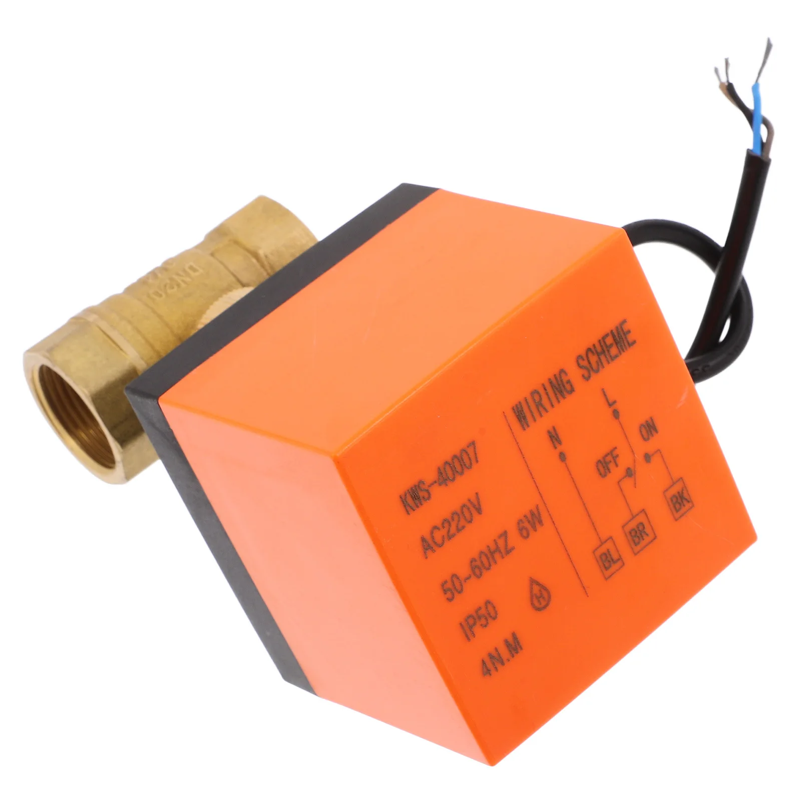 

Моторизованный шаровой кран, трехпроводной, два управления, микро-NPT, резьба, катушка вентилятора, электрический клапан, компактная конструкция, герметичное соединение