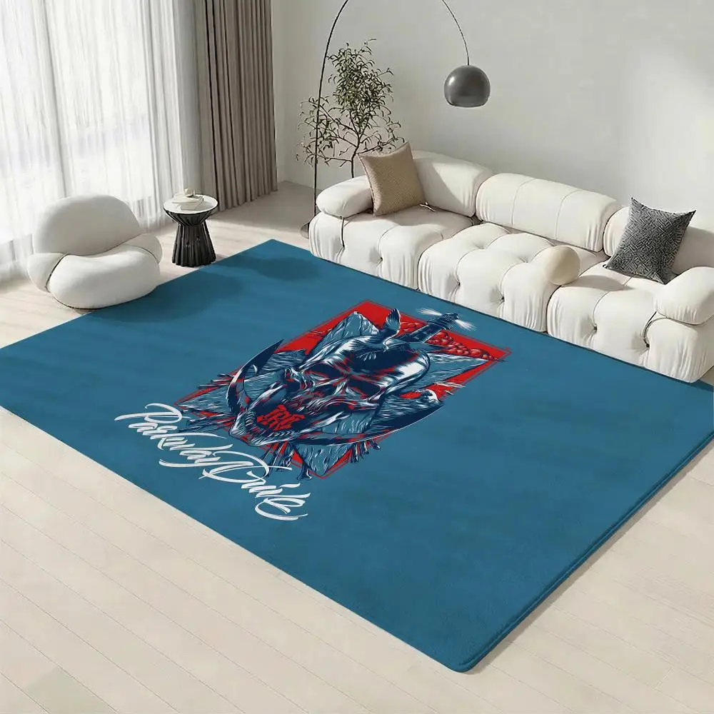 Metal Band P-Parkway DriveS Floor Mat Eco-Friendly Flannel Doormat Non-Slip Odorless Soft Short Plush Indoor Floor Rug