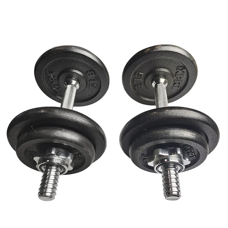 2026 2026 Hot Sale 40LB Boxed Gym Equipment Adjustable Dumbbell Set Baking Paint Barbell For Strength Training Gym Equipmentprom