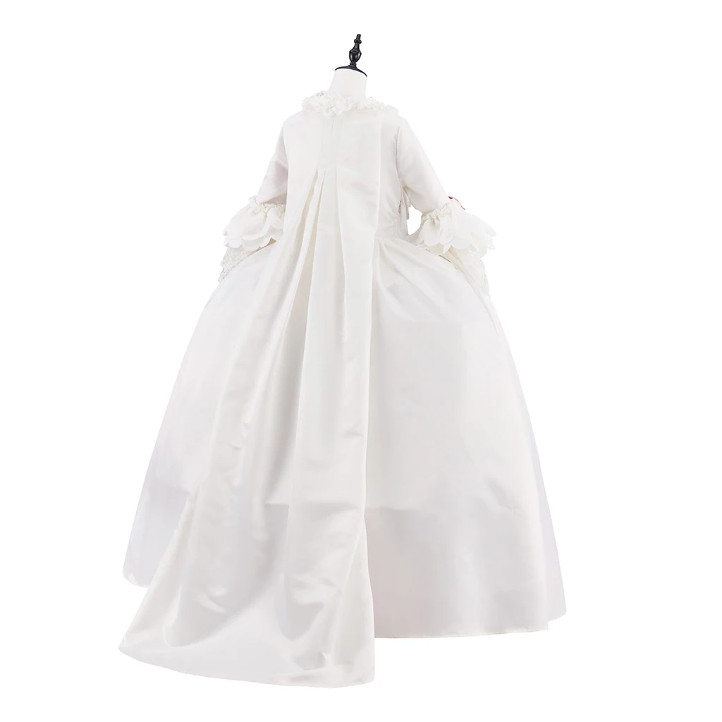 María Antonieta corte barroco blanco rosa rococó Colonial georgiano traje vestido de baile vestido de novia Medieval renacentista