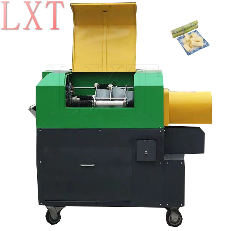 Full Automation Sugarcane Peeling Cutting Machine Electric Sugarcane Peeler Cutter
