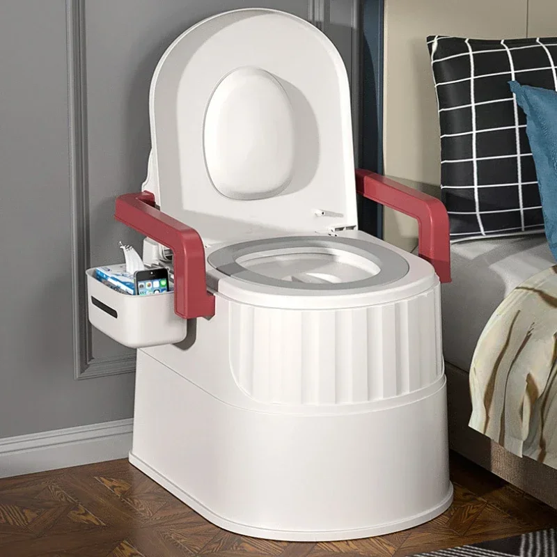 Special Crowd Toilet Removable Portable Toilet Height Adjustment Camping Toilet Double Cushion Design Toilets With Compact