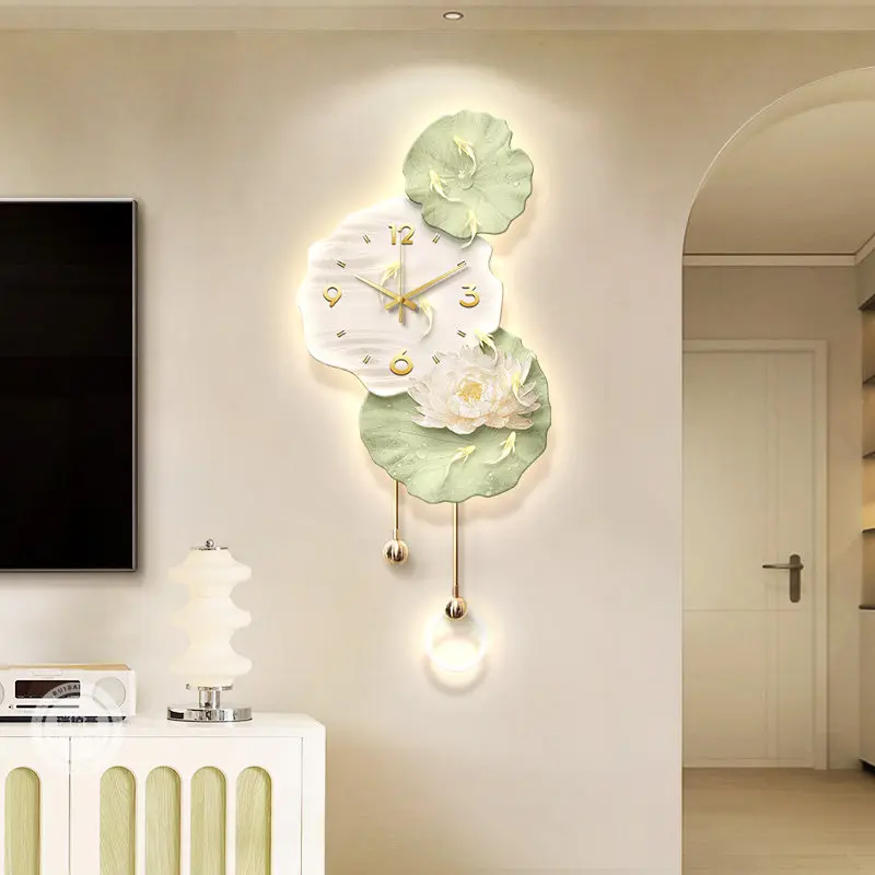 Luxury Modern Wall Clocks Led Living Room Bedrooms Creative Design Fashion Clock Wall Restaurant Reloj De Pared Home Decoration