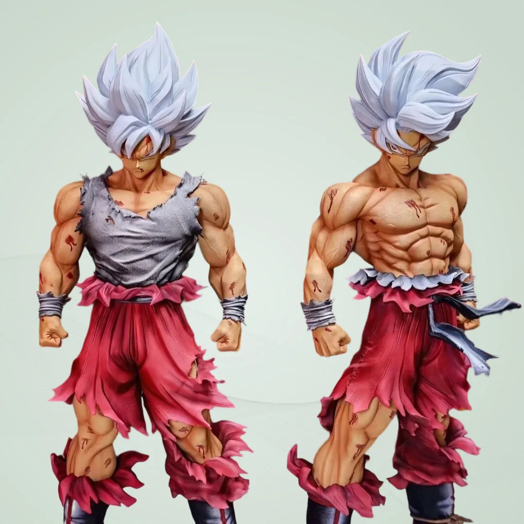 

Dragon Ball Super Saiyan Son Goku Battle Damaged Gk Figure Pvc Collectible Anime Model Statue For Home Decoration 31cm