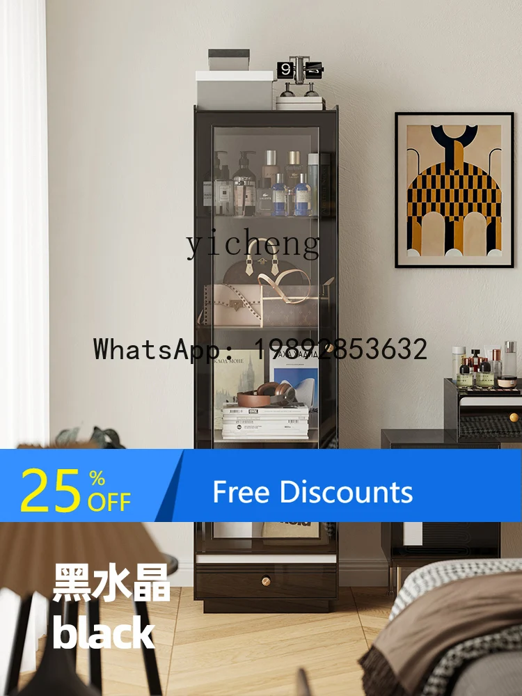 AB  light luxury acrylic bookcase  transparent dustproof figure cabinet blind box display cabinet