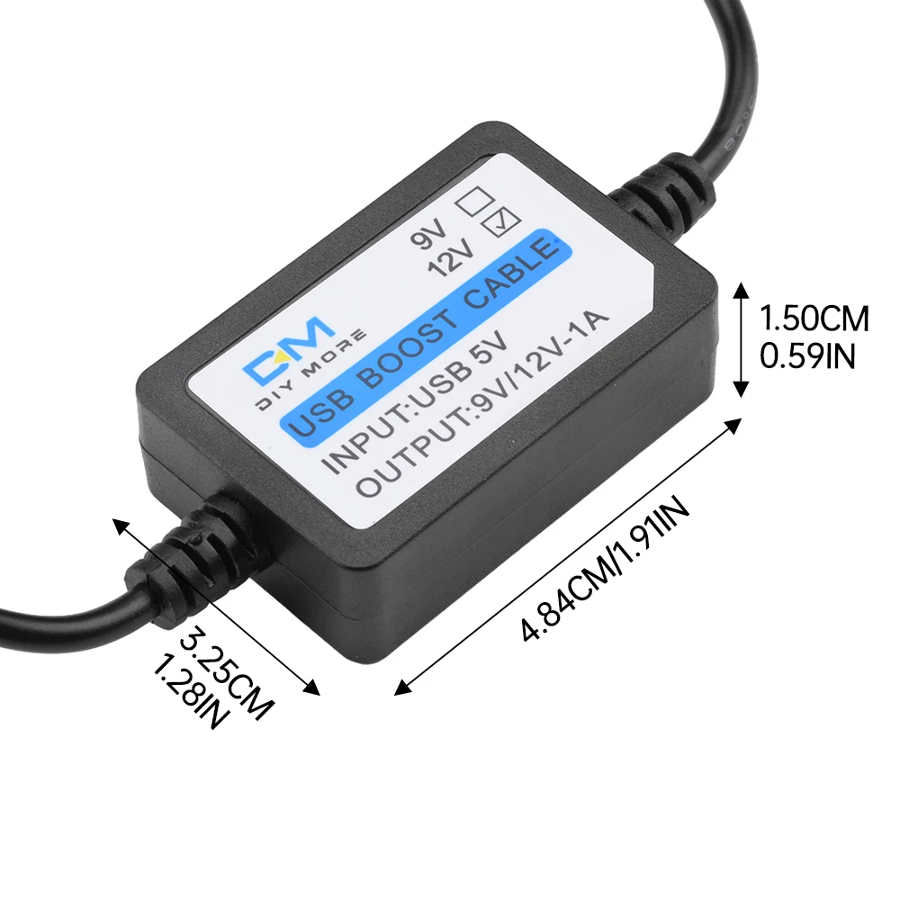 USB Power Boost Line DC 5V to DC 9V / 12V Step UP Module USB Converter Adapter Router Cab