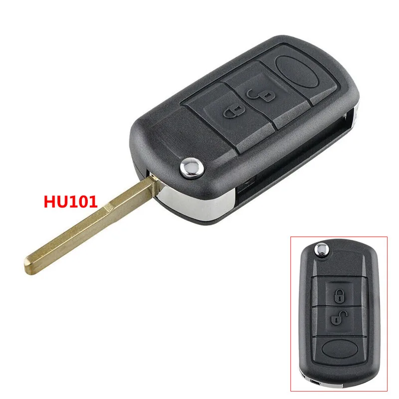 3 Button Flip Car Key Fob Cover Case For Land Rover Discovery (2005-2009)/Range Rover Sport (2005-2009)