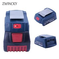 Dual USB Adapter Converter GAA 18V-24 For Bosch 18V Li-ion Battery USB Charging Power Tool Parts Accessories Battery Adapters