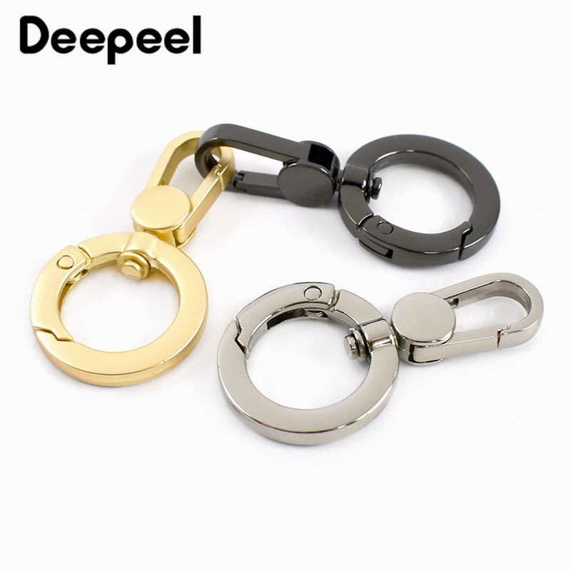 5/10/20Pcs 17mm Metal Swivel Key Ring Clasp Spring Snap Hook for Phone Lanyard Keychain Pet Collar Buckle DIY Bag Accessories