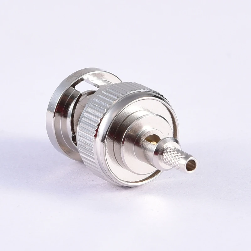 ชาย BNC ปลั๊ก CRIMP Connector สำหรับ RG58 LMR195 RG142 RG400 COAXIAL CABLE Dropship