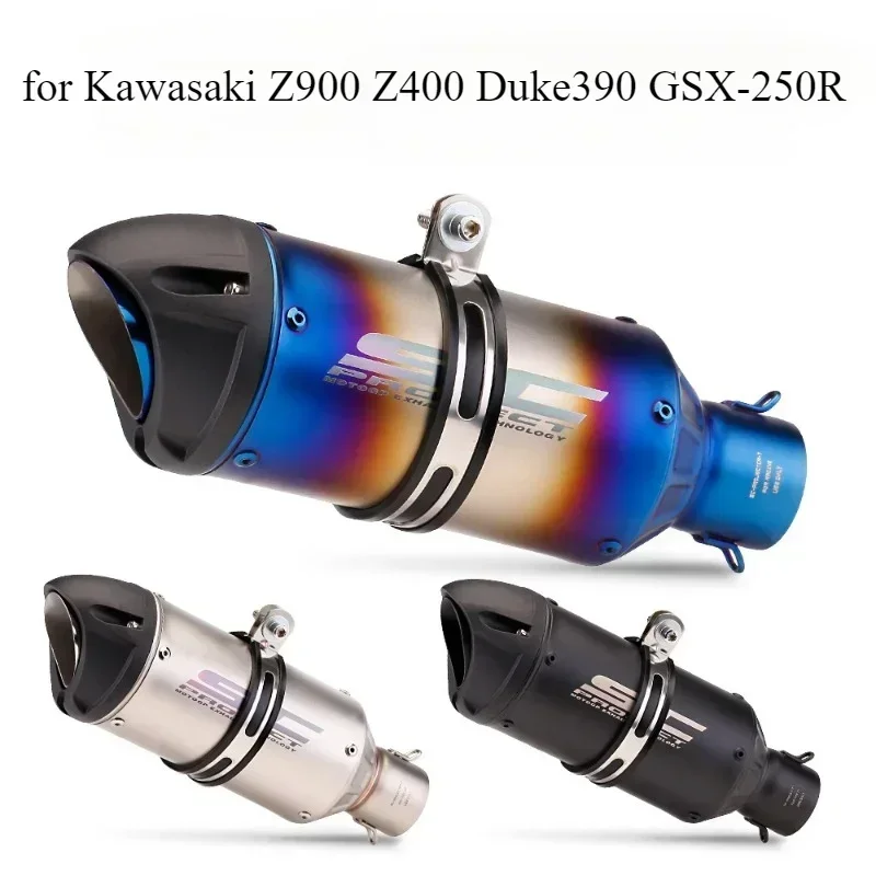 

Motorcycle Exhaust Pipe for Kawasaki Z900 Z400 Duke390 GSX-250R Duckbill Odified Exhaust Pipe Motorcycle Accessories
