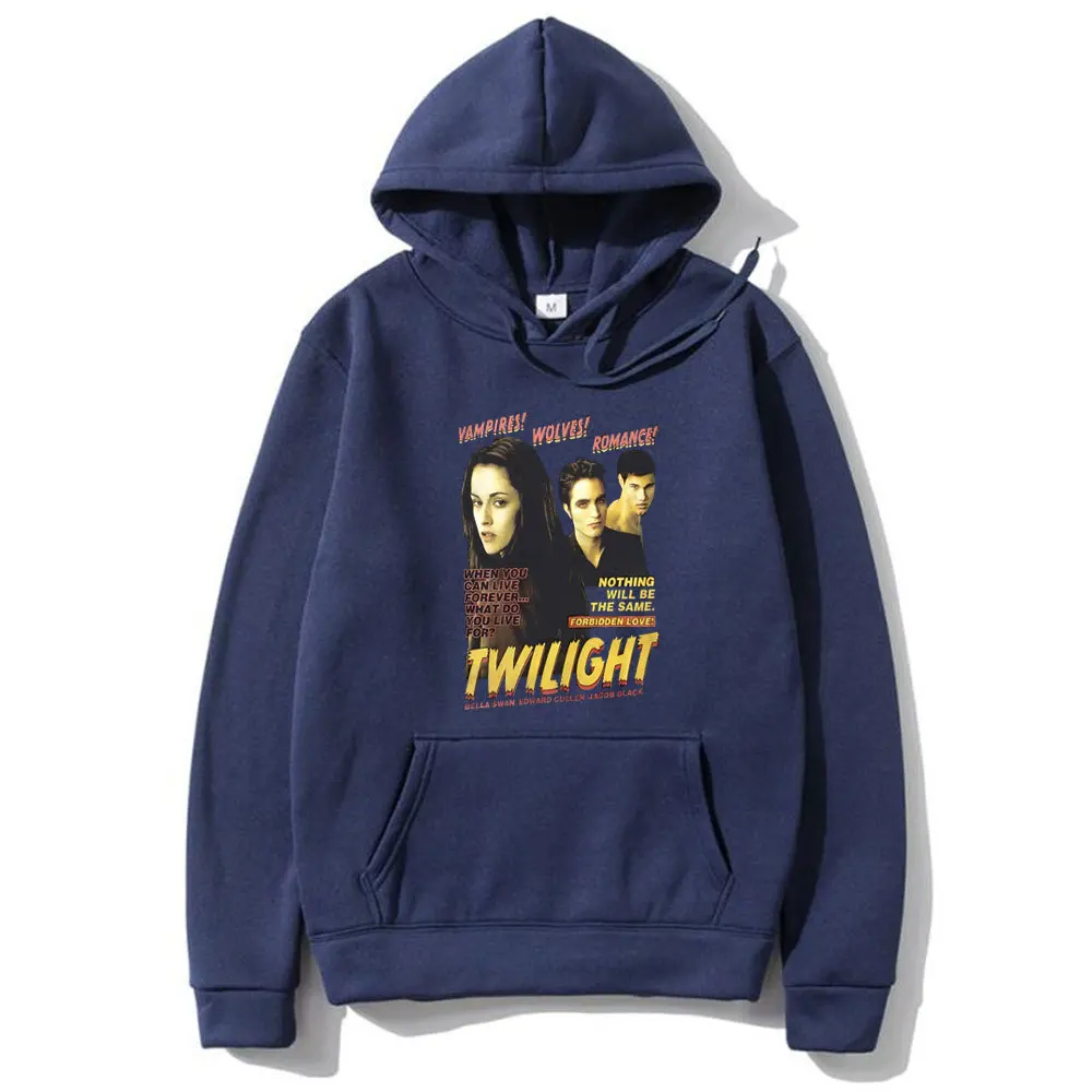 

Худи унисекс с графическим принтом в стиле ретро: Белла Свон, Эдвард Каллен, Джейкоб. Осенняя флисовая толстовка с длинным рукавом, классический крой, уличный стиль.