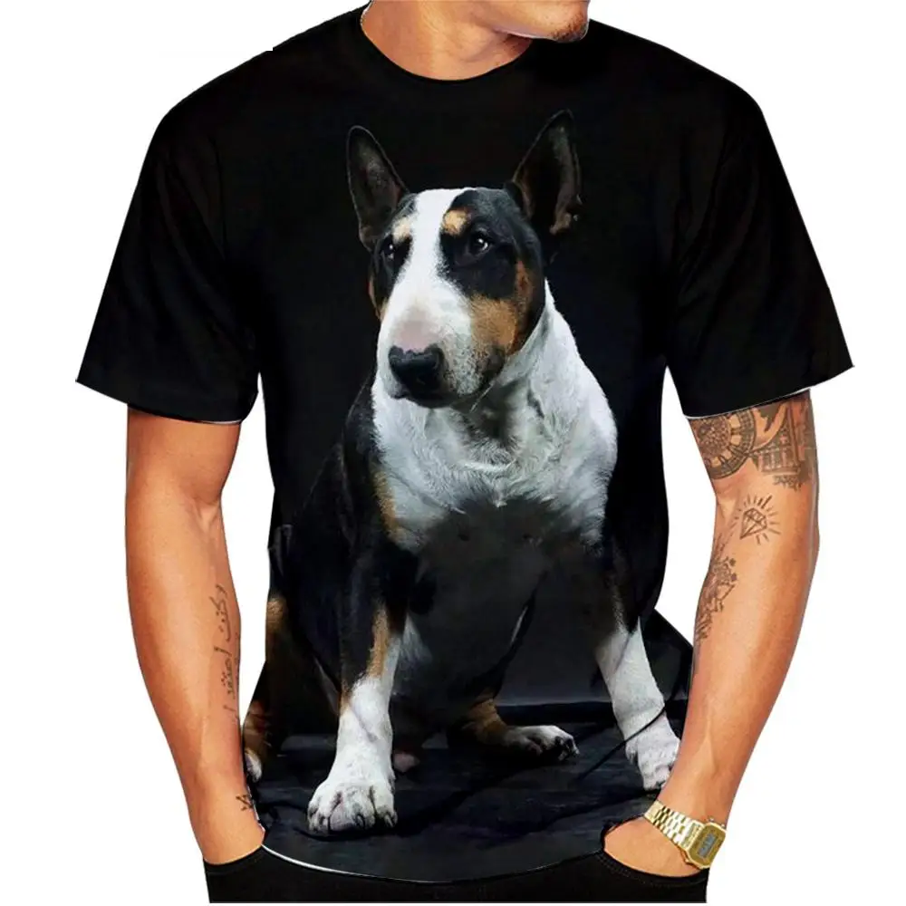 New Men's And Children's Summer Fashion Custom 3d Printed T-shirt With Pet Dog Pattern, Fashionable Street Style Casual Round Ne