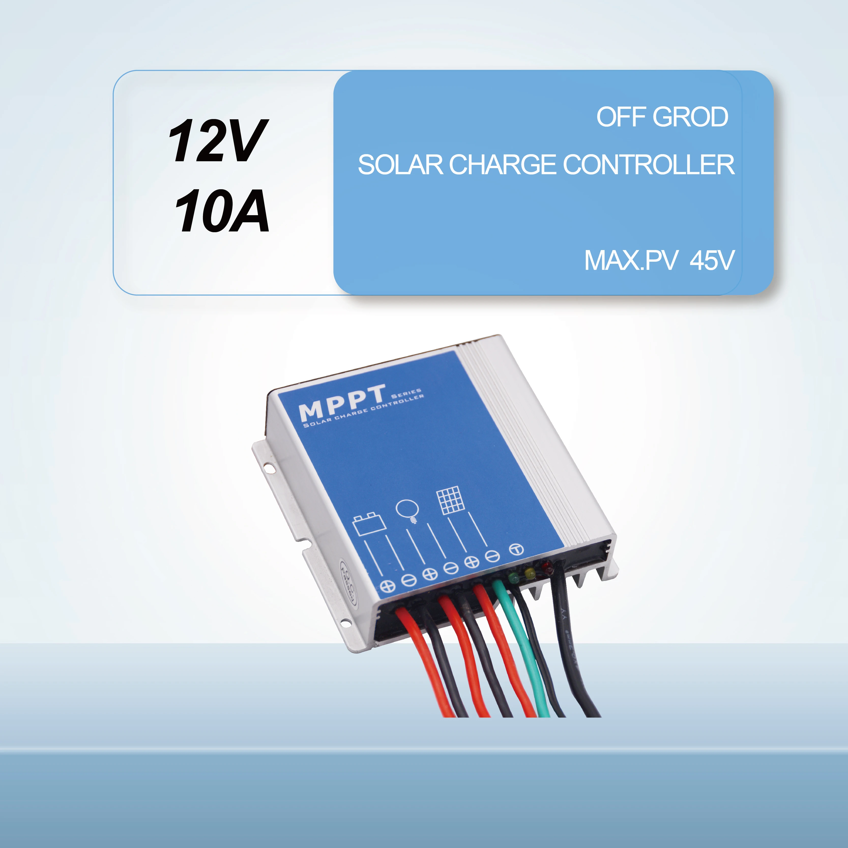 12V 10A 15A 20A IP67 Waterproof MPPT Solar Charge Controller for Lifepo4 Lithium Battery